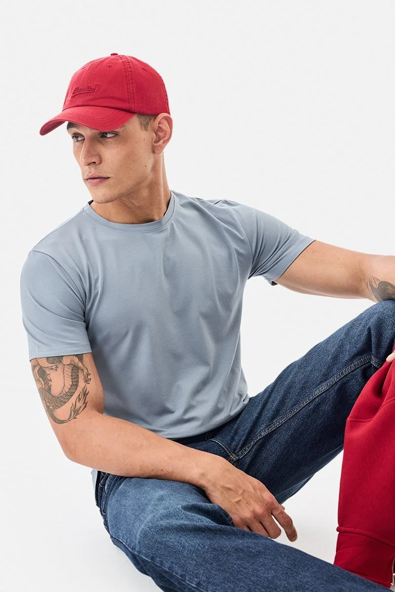 سنيتش تيشيرت بقصة عادية مطاطي